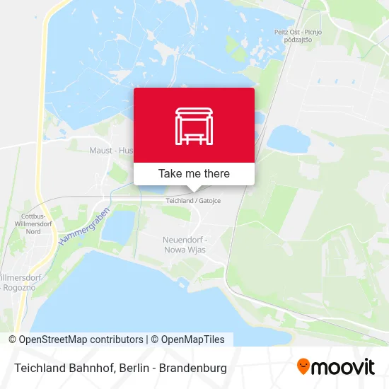Teichland Bahnhof map