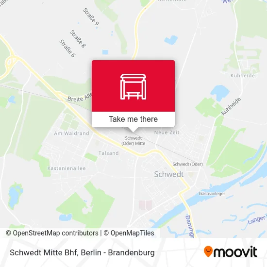 Schwedt Mitte Bhf map