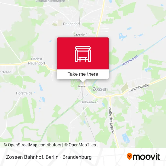 Zossen Bahnhof map