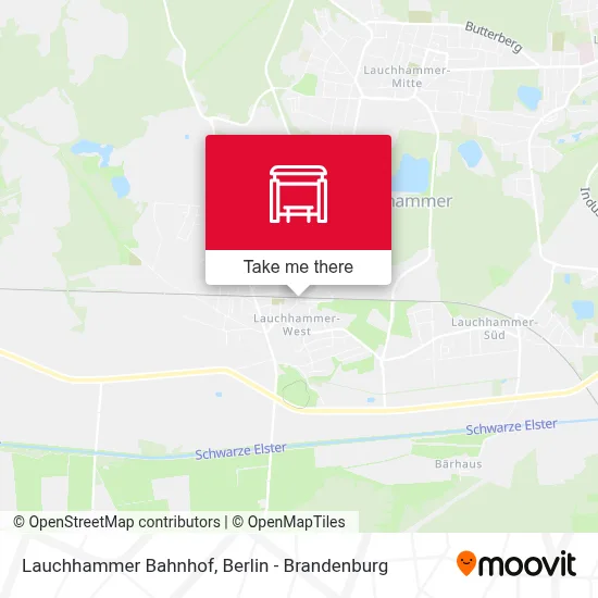 Lauchhammer Bahnhof map