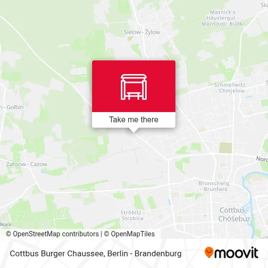 Cottbus Burger Chaussee map