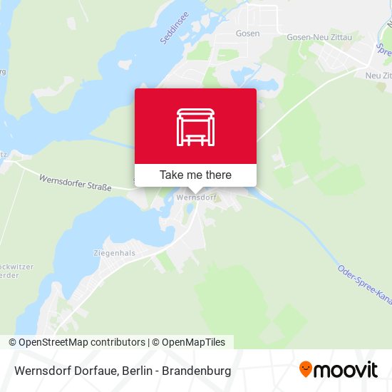 Wernsdorf Dorfaue map