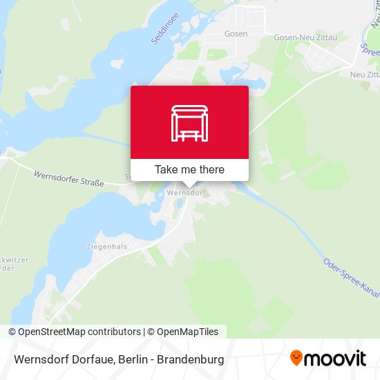 Wernsdorf Dorfaue map