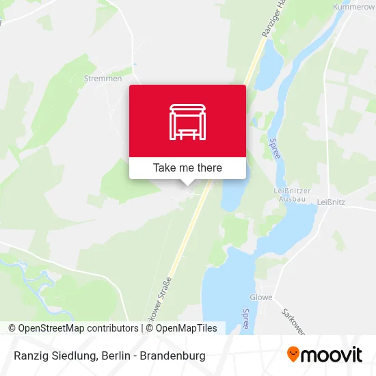 Ranzig Siedlung map