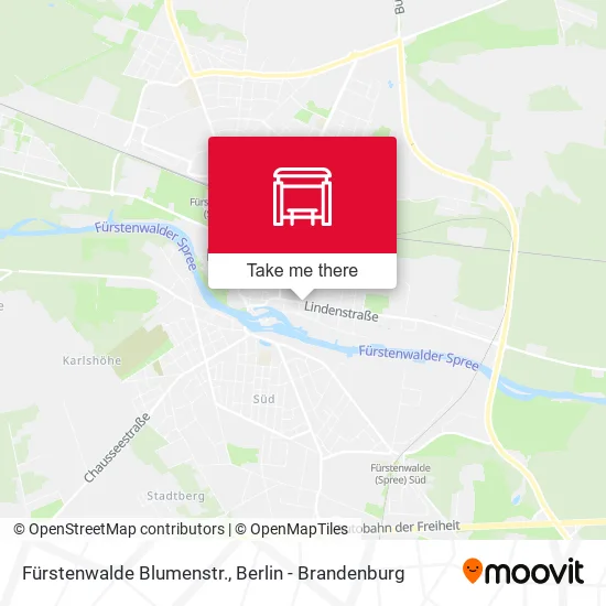 Карта Fürstenwalde Blumenstr.