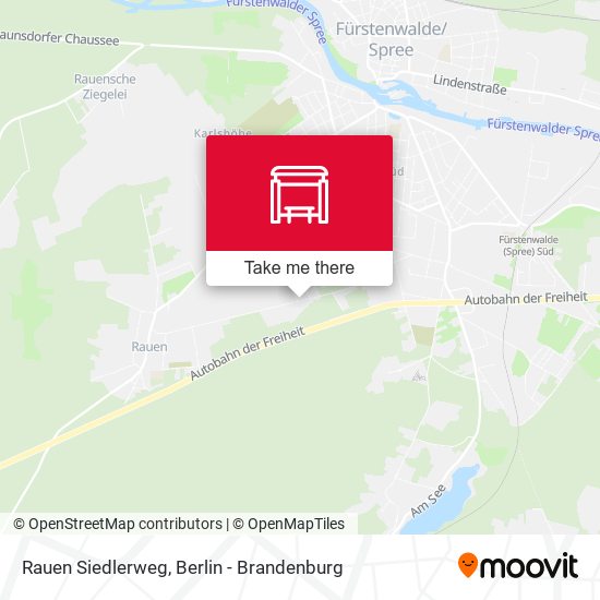Rauen Siedlerweg map