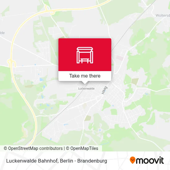 Luckenwalde Bahnhof map