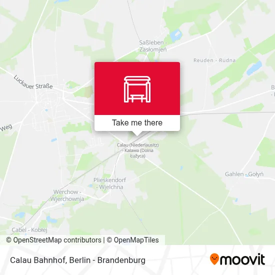 Calau Bahnhof map