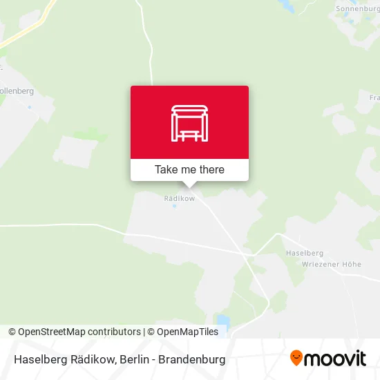 Карта Haselberg Rädikow