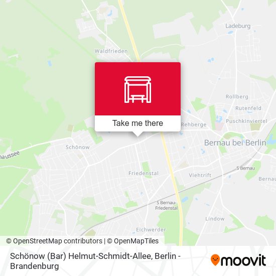 Schönow (Bar) Helmut-Schmidt-Allee map