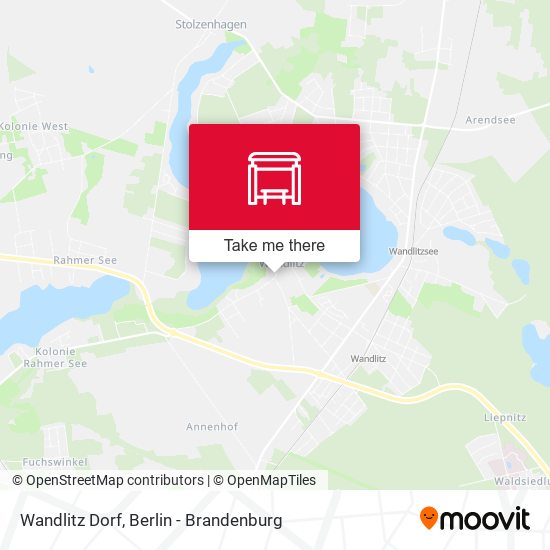 Wandlitz Dorf map