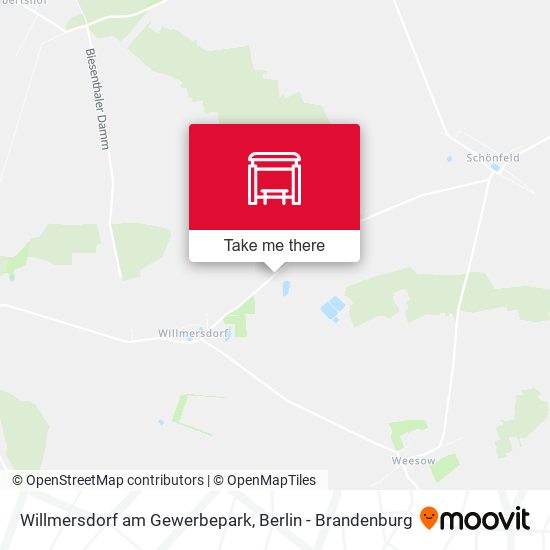 Willmersdorf am Gewerbepark map