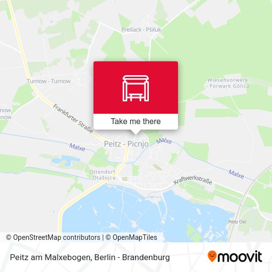 Карта Peitz am Malxebogen