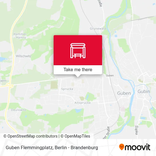 Карта Guben Flemmingplatz