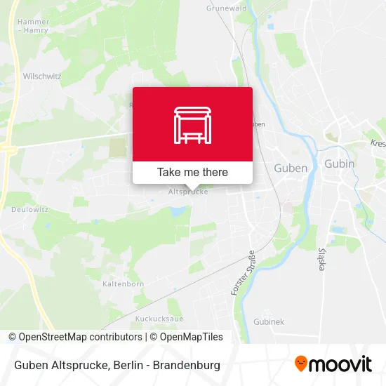 Карта Guben Altsprucke