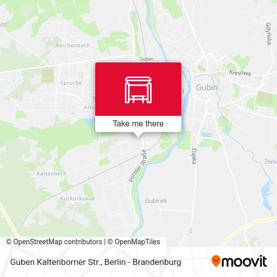Карта Guben Kaltenborner Str.