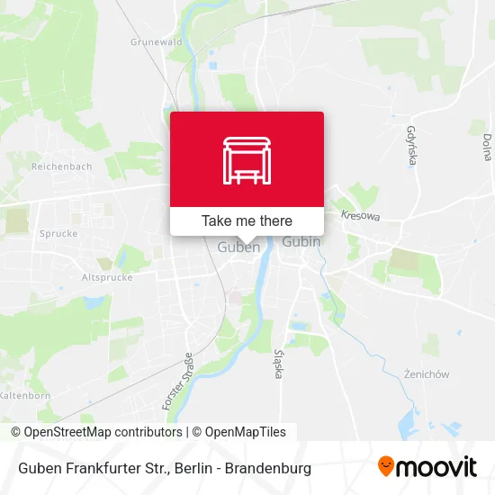 Карта Guben Frankfurter Str.