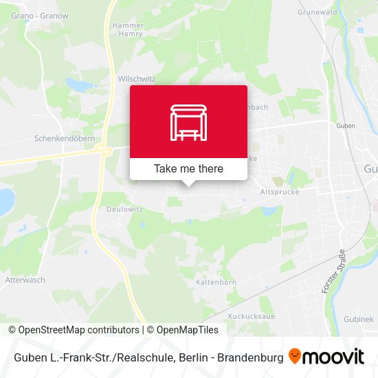 Карта Guben L.-Frank-Str./Realschule