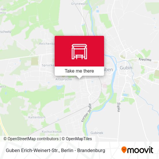 Карта Guben Erich-Weinert-Str.