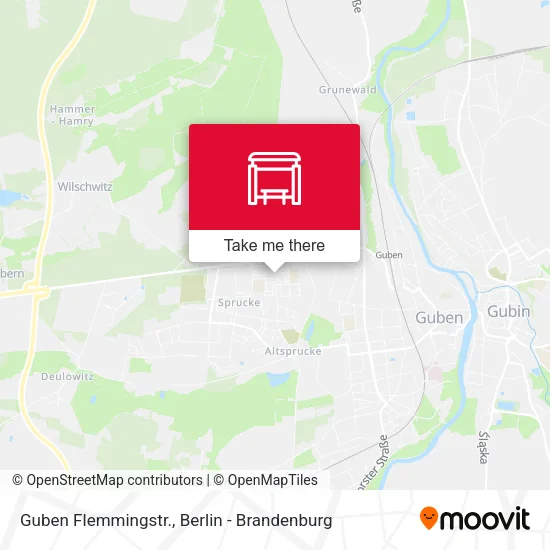 Карта Guben Flemmingstr.