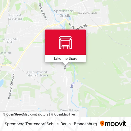 Spremberg Trattendorf Schule map