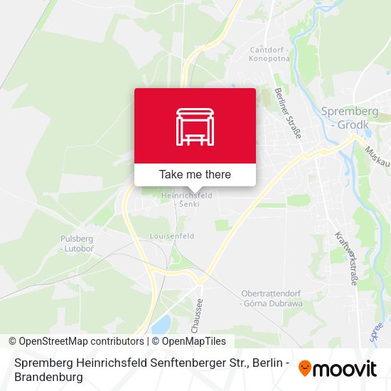 Карта Spremberg Heinrichsfeld Senftenberger Str.