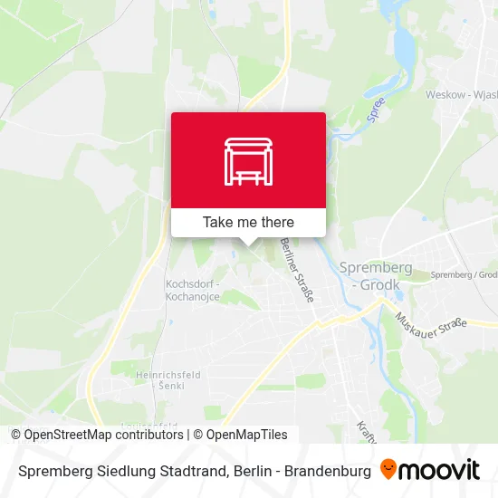 Spremberg Siedlung Stadtrand map