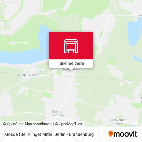 Gosda (Bei Klinge) Mitte map