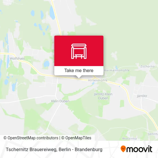 Tschernitz Brauereiweg map