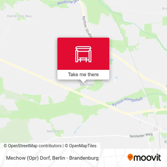 Mechow (Opr) Dorf map