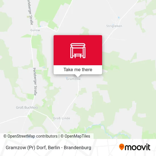 Gramzow (Pr) Dorf map