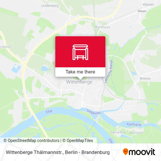 Wittenberge Thälmannstr. map