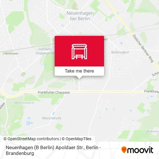 Карта Neuenhagen (B Berlin) Apoldaer Str.