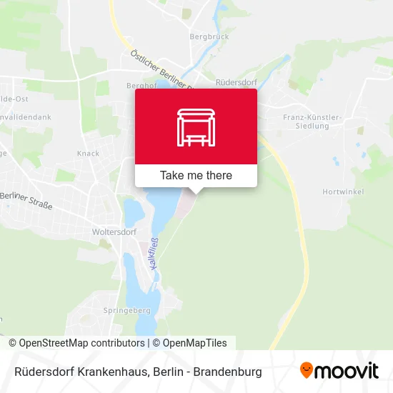 Rüdersdorf Krankenhaus map