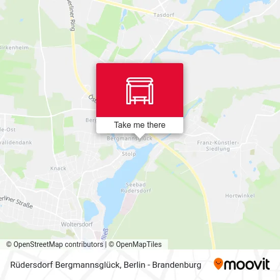 Rüdersdorf Bergmannsglück map