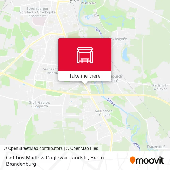 Cottbus Madlow Gaglower Landstr. map