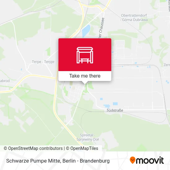Schwarze Pumpe Mitte map