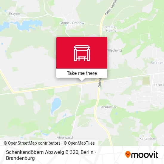 Schenkendöbern Abzweig B 320 map