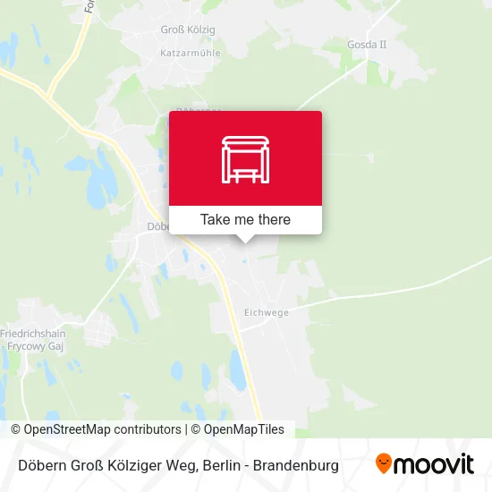 Карта Döbern Groß Kölziger Weg