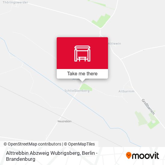 Карта Alttrebbin Abzweig Wubrigsberg