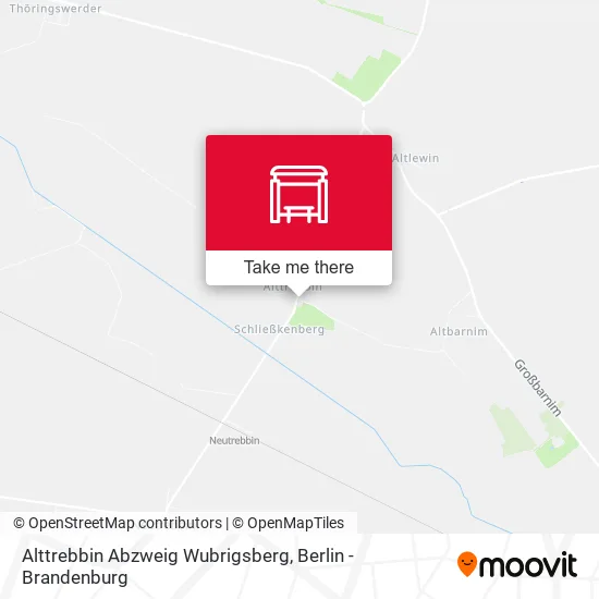 Карта Alttrebbin Abzweig Wubrigsberg