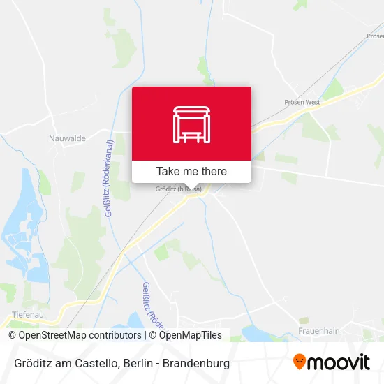 Карта Gröditz am Castello