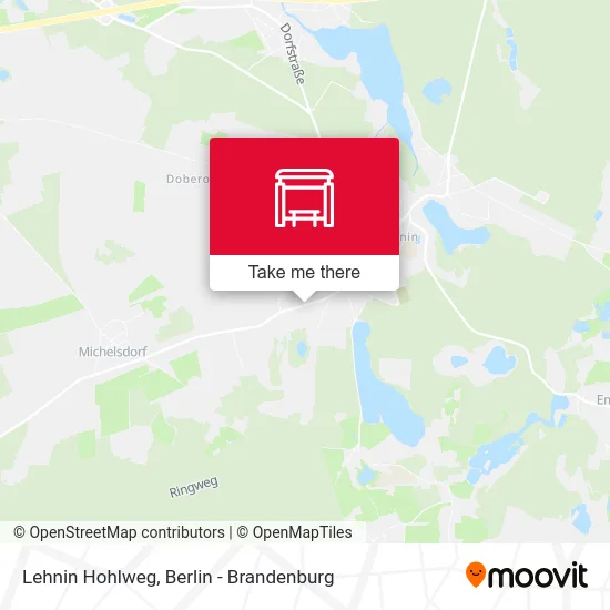 Lehnin Hohlweg map