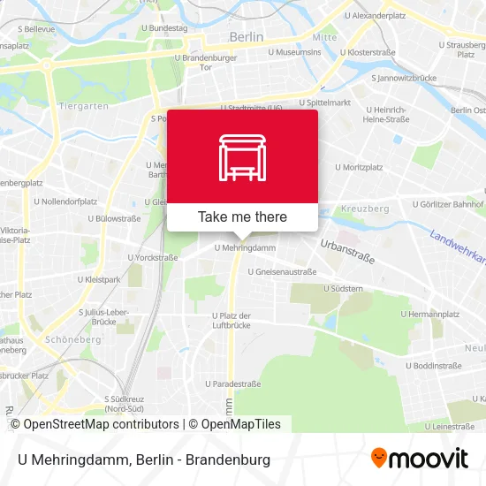 U Mehringdamm map