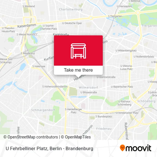 Карта U Fehrbelliner Platz