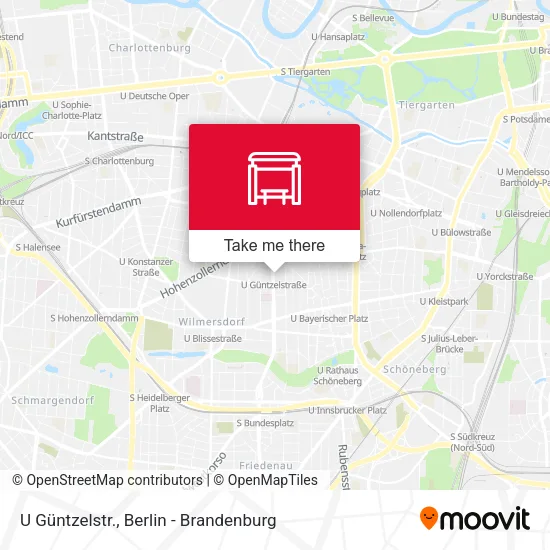 Карта U Güntzelstr.