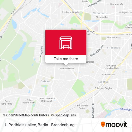 U Podbielskiallee map