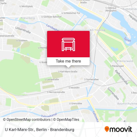 Карта U Karl-Marx-Str.