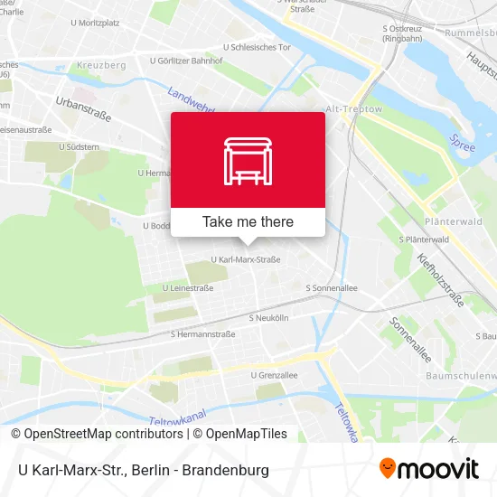 Карта U Karl-Marx-Str.