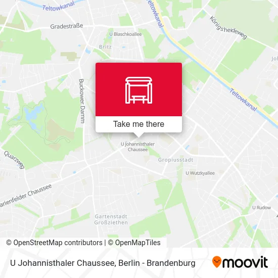 U Johannisthaler Chaussee map